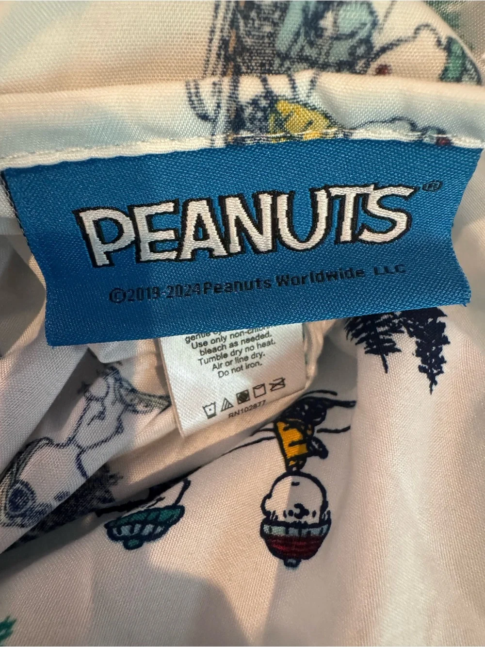 {Berkshire} Blanket Peanuts Snoopy Winter Skiing Full Sheet Set